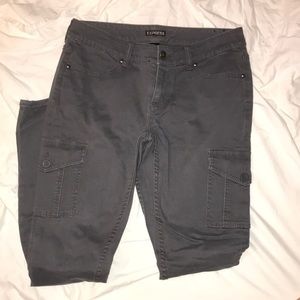 Express Gray Cargo Pants